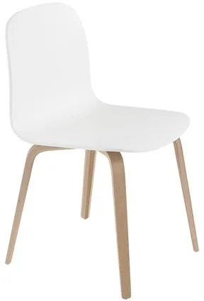 Muuto Visu Matstol med Träbas Vit/Ek